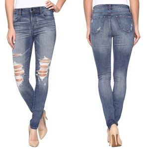 J BRAND high rise Maria in Decoy Destruct Rip Jean